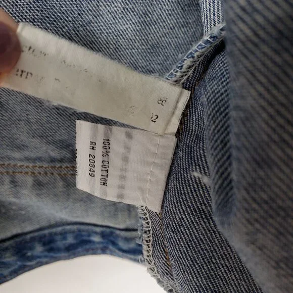 Vintage Looney Tunes Tasmanian Devil Mean and Rough Patch Jean Jacket Large - Picture 13 of 16